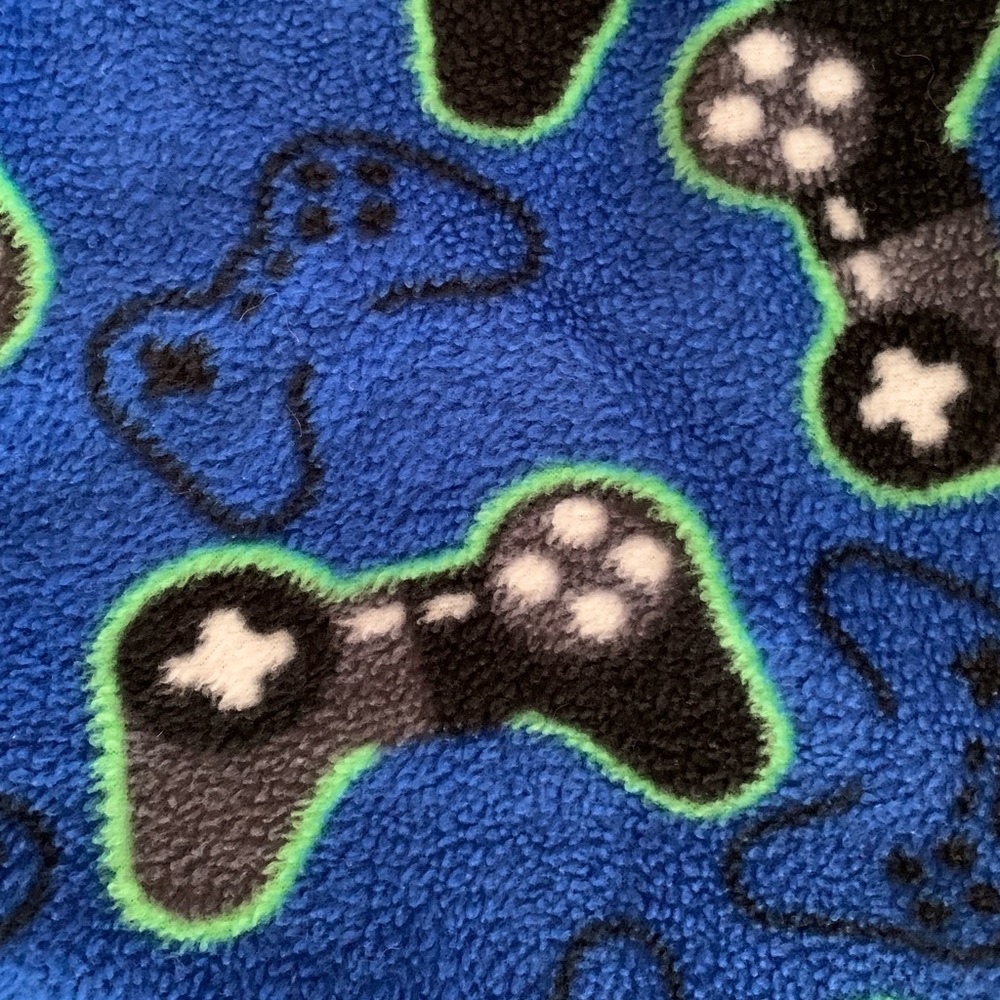 Boys Gaming Controls Fleece Pajama Pants Faded Glory Bottoms Blue Size XL 14-16 - Picture 5 of 9